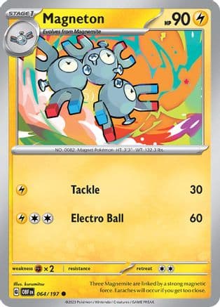 Magneton — SV03: Obsidian Flames Pokémon TCG card by Shiburingaru