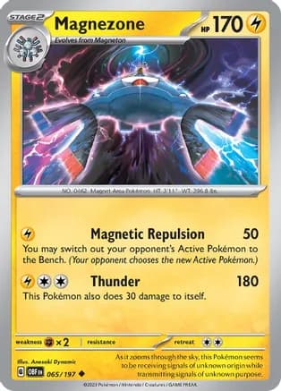 Magnezone — SV03: Obsidian Flames Pokémon TCG card by Anesaki Dynamic
