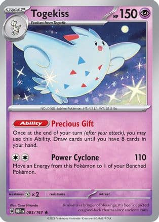 Togekiss — SV03: Obsidian Flames Pokémon TCG card by Cona Nitanda