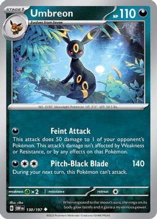 Umbreon — SV03: Obsidian Flames Pokémon TCG card by rika