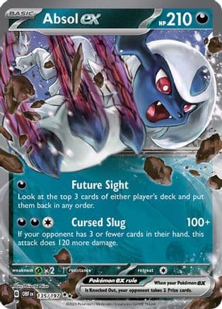 Absol ex - 135/197 — SV03: Obsidian Flames Pokémon TCG card by Nisota Niso