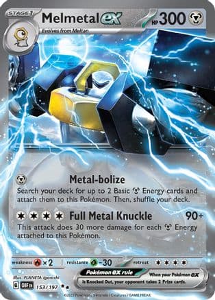 Melmetal ex — SV03: Obsidian Flames Pokémon TCG card by PLANETA Igarashi