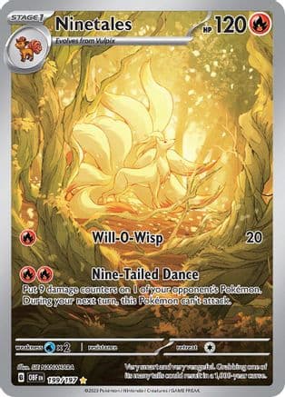 Ninetales -199/197 — Pokémon TCG card