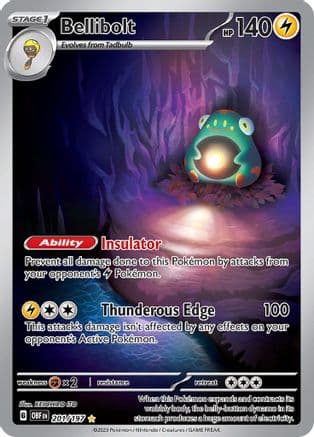 Bellibolt - 201/197 — SV03: Obsidian Flames Pokémon TCG card by KEIICHIRO ITO