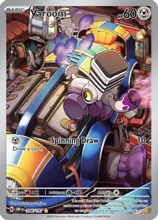 Varoom - 206/197 — SV03: Obsidian Flames Pokémon TCG card by Souichirou Gunjima