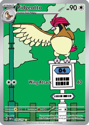 Pidgeotto - 208/197 — SV03: Obsidian Flames Pokémon TCG card by Jerky