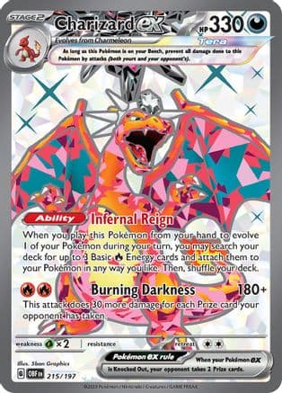 Charizard ex - 215/197 — Pokémon TCG card