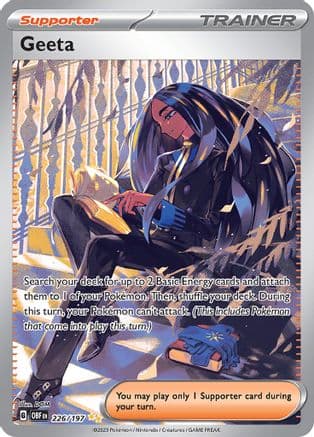 Geeta - 226/197 — SV03: Obsidian Flames Pokémon TCG card by DOM
