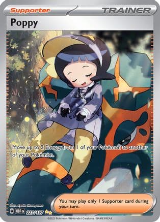 Poppy - 227/197 — SV03: Obsidian Flames Pokémon TCG card by Ryota Murayama