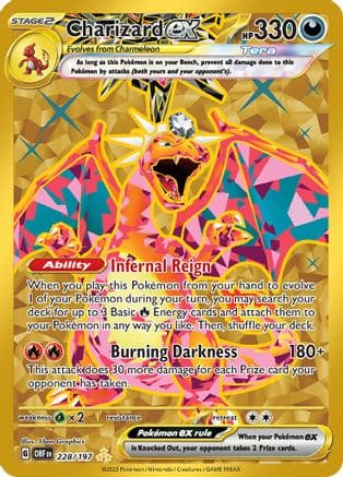 Charizard ex - 228/197 — Pokémon TCG card