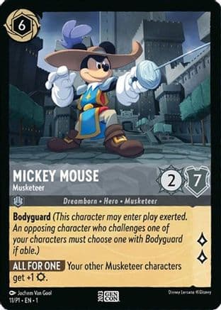 Mickey Mouse - Musketeer — Disney Lorcana Promo Cards