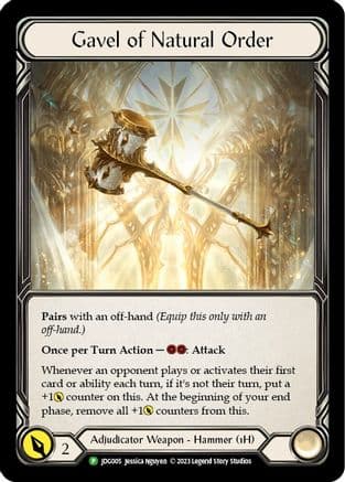 Gavel of Natural Order - JDG005 — Flesh and Blood: Promo Cards