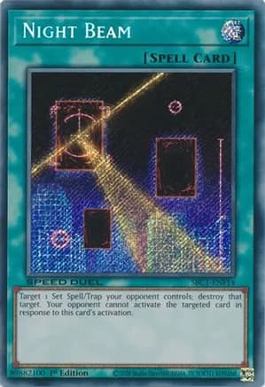 Night Beam (Secret Rare) — Speed Duel: Streets of Battle City