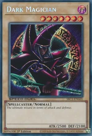 Dark Magician (G) (Secret Rare) — Speed Duel: Streets of Battle City