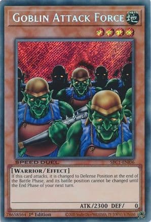 Goblin Attack Force (Secret Rare) — Speed Duel: Streets of Battle City Yu-Gi-Oh! card by Studio Dice