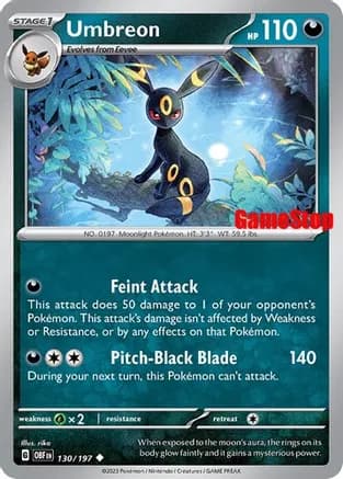 Umbreon - 130/197 (GameStop Exclusive) — Miscellaneous Cards & Products