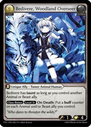 Bedivere, Woodland Overseer — Fractured Crown Grand Archive TCG card by Kumai