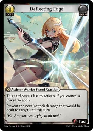 Deflecting Edge — Promotional Cards