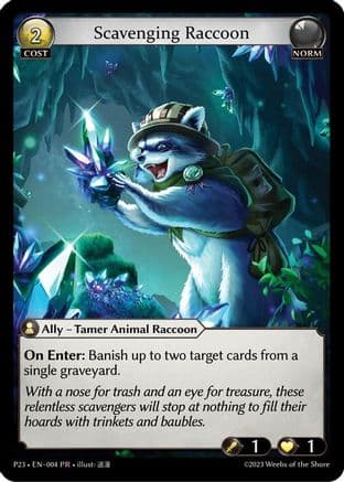 Scavenging Raccoon — Promotional Cards