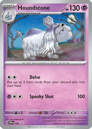 Houndstone - 042 — SV: Scarlet & Violet Promo Cards Pokémon TCG card by Pani Kobayashi