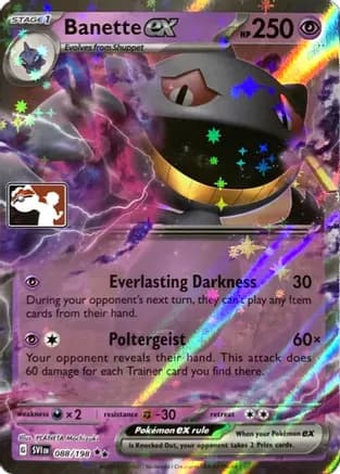 Banette ex - 088/198 — Prize Pack Series Cards