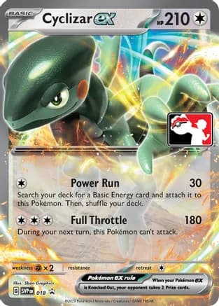 Cyclizar ex - 018 — Prize Pack Series Cards Pokémon TCG card by 5ban Graphics