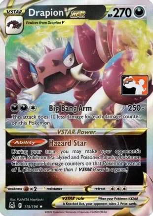Drapion VSTAR - 119/196 — Prize Pack Series Cards Pokémon TCG card by PLANETA Mochizuki
