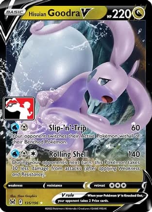 Hisuian Goodra V - 135/196 — Prize Pack Series Cards Pokémon TCG card by 5ban Graphics