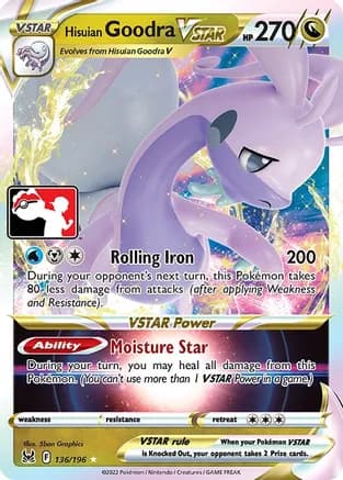 Hisuian Goodra VSTAR - 136/196 — Prize Pack Series Cards Pokémon TCG card by 5ban Graphics