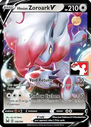 Hisuian Zoroark V - 146/196 — Prize Pack Series Cards Pokémon TCG card by aky CG Works