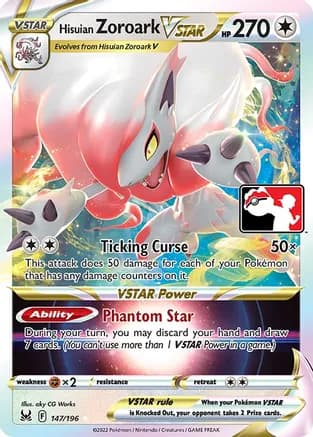 Hisuian Zoroark VSTAR - 147/196 — Prize Pack Series Cards Pokémon TCG card by aky CG Works