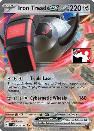 Iron Treads ex - 143/198 — Prize Pack Series Cards Pokémon TCG card by 5ban Graphics