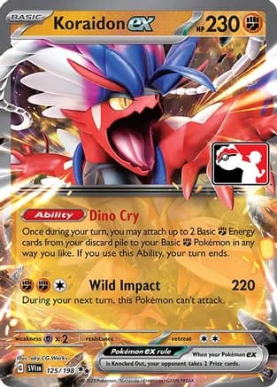 Koraidon ex - 125/198 — Prize Pack Series Cards Pokémon TCG card by aky CG Works