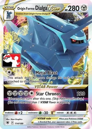 Origin Forme Dialga VSTAR - 114/189 — Prize Pack Series Cards Pokémon TCG card by 5ban Graphics