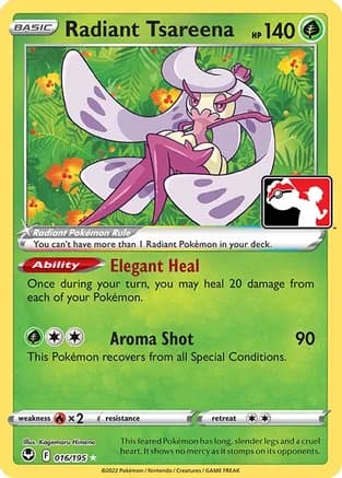 Radiant Tsareena - 016/195 — Prize Pack Series Cards Pokémon TCG card by Kagemaru Himeno