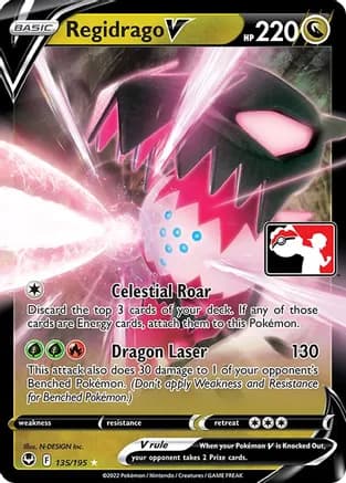 Regidrago V - 135/195 — Prize Pack Series Cards Pokémon TCG card by N-DESIGN Inc.
