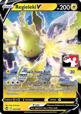 Regieleki V - 057/195 — Prize Pack Series Cards Pokémon TCG card by Eske Yoshinob