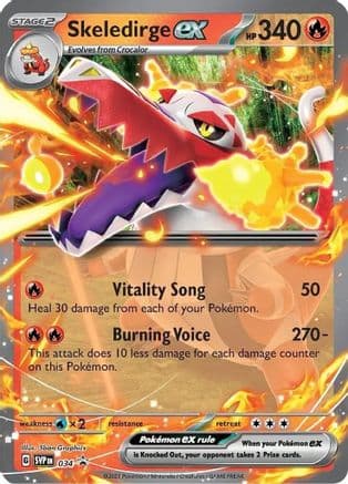 Skeledirge ex - 034 — SV: Scarlet & Violet Promo Cards Pokémon TCG card by 5ban Graphics