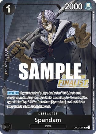 Spandam (Online Regional 2023) [Finalist] — One Piece Promotion Cards