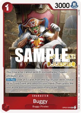 Buggy (Judge Pack Vol. 2) — One Piece Promotion Cards
