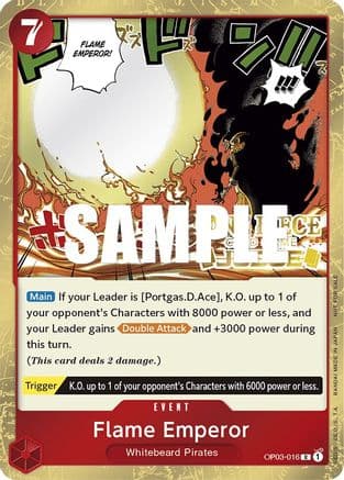 Flame Emperor (Judge Pack Vol. 2) — One Piece Promotion Cards