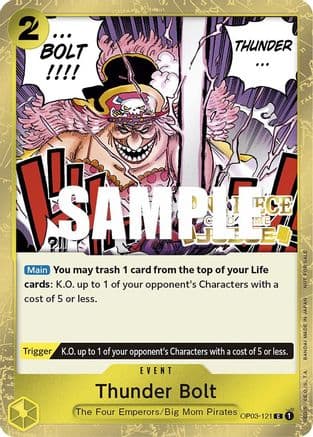 Thunder Bolt (Judge Pack Vol. 2) — One Piece Promotion Cards