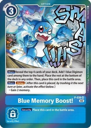 Blue Memory Boost! (Resurgence Booster Reprint) — Resurgence Booster Digimon Card Game card by Shin Sasaki