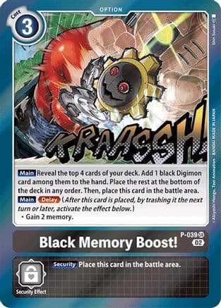 Black Memory Boost! (Resurgence Booster Reprint) — Resurgence Booster Digimon Card Game card by Shin Suzuki