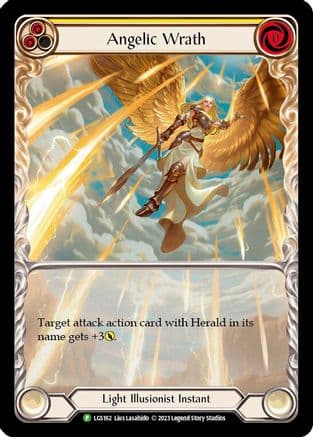 Angelic Wrath (Yellow) - LGS162 — Flesh and Blood: Promo Cards Flesh and Blood card by Lius Lasahido