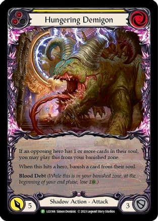 Hungering Demigon (Yellow) - LGS166 — Flesh and Blood: Promo Cards