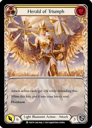 Herald of Triumph (Yellow) - FAB159 — Flesh and Blood: Promo Cards