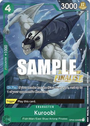 Kuroobi (Offline Regional 2023) [Finalist] — One Piece Promotion Cards