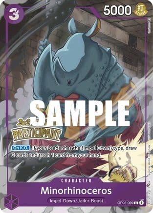 Minorhinoceros (Offline Regional 2023) [Participant] — One Piece Promotion Cards