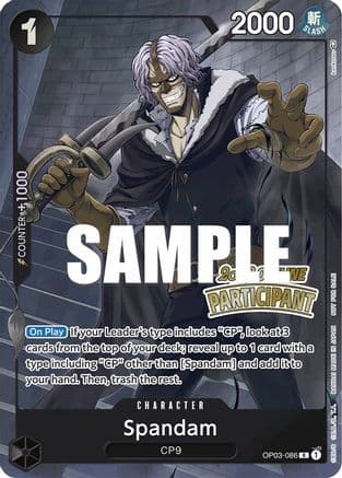 Spandam (Offline Regional 2023) [Participant] — One Piece Promotion Cards